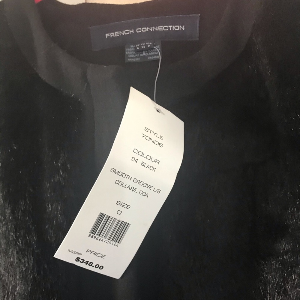 French Connection fur coat